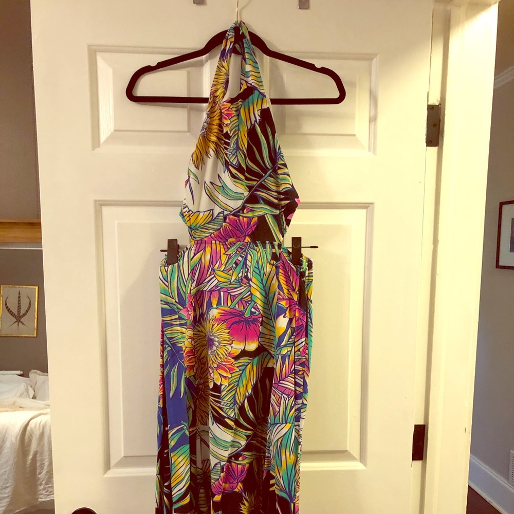 Mara Hoffman Tie back Midi Dress